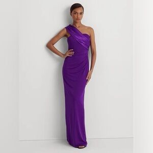 sachin and babi light blue dress Ralph Lauren Women's Jersey One Shoulder Gown Purple Size 12 - Bed Bath &  Beyond